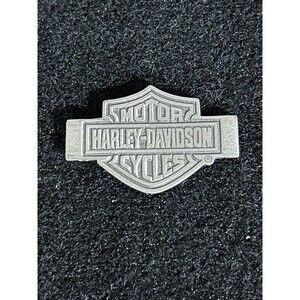 Harley-Davidson Motorcycles - Silver-tone Metal -Money/ Tie Clip 1.5"x2.25" B5